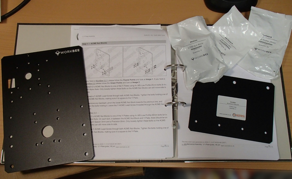 Mechanical assembly: 2. Y-Plates